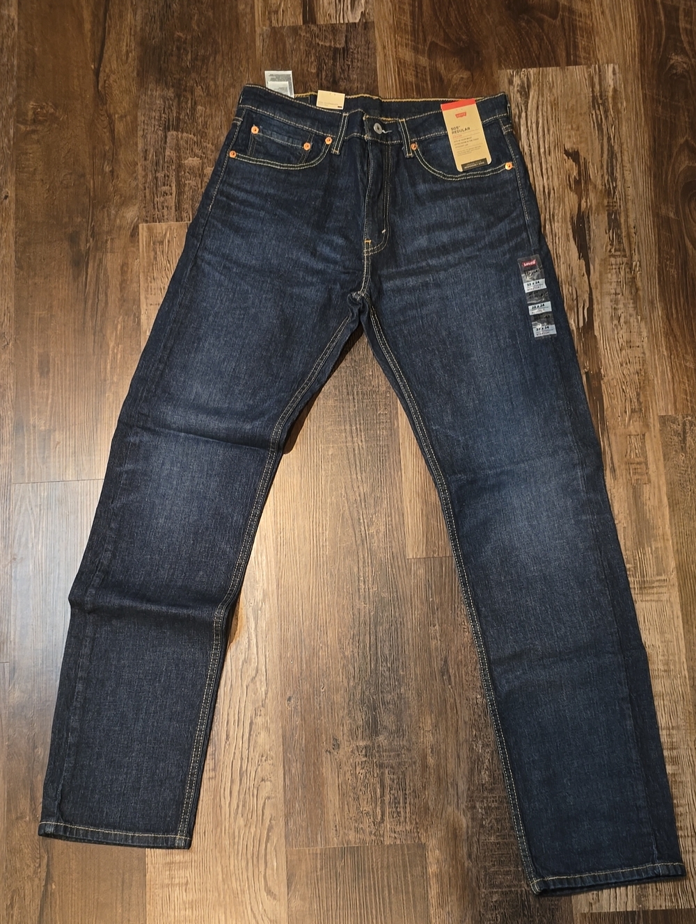 Levi's Indigo Straight-Leg Men's Jeans, Levi's 505 stretch jeans, 32x34